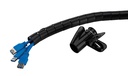 Neomounts Spiral Cable Wrap oe25 mm. multiple cables black