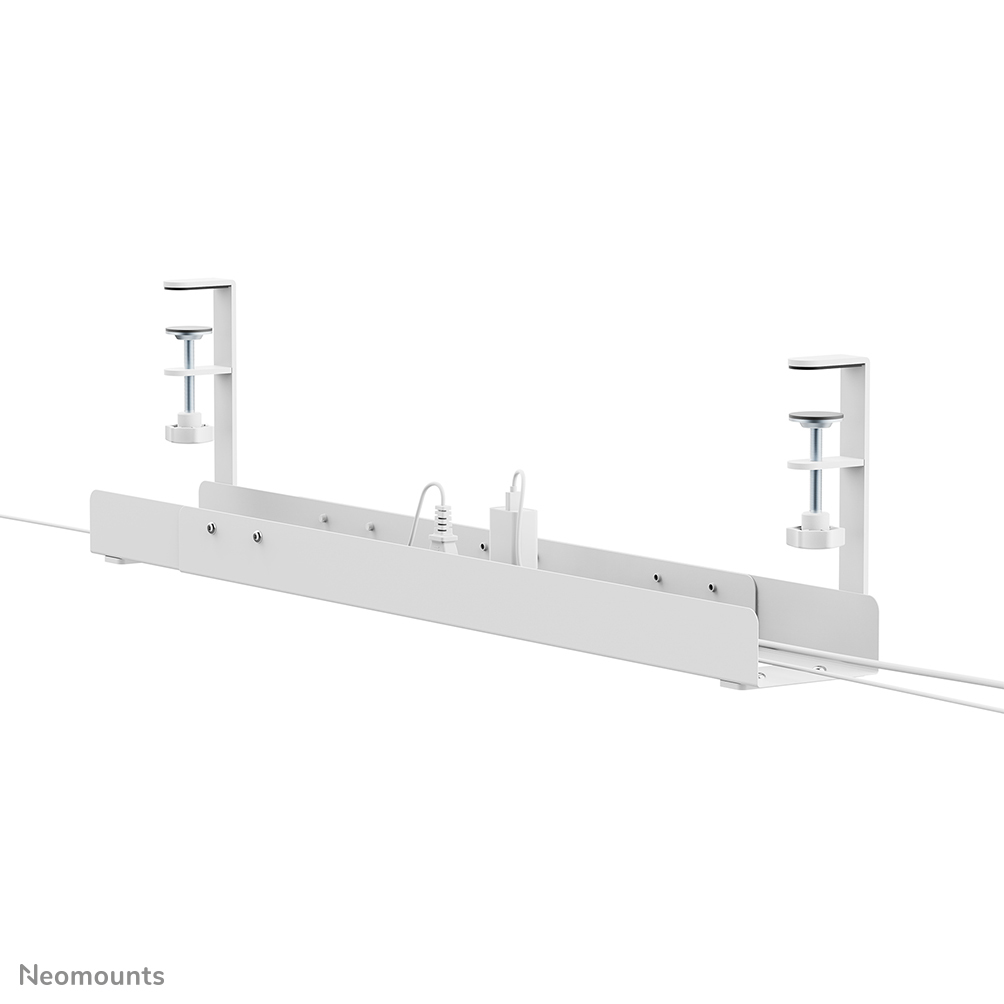 [ADS07-120WH] Neomounts Cable Management Tray max 5 kg. clamp-on design universalwhite