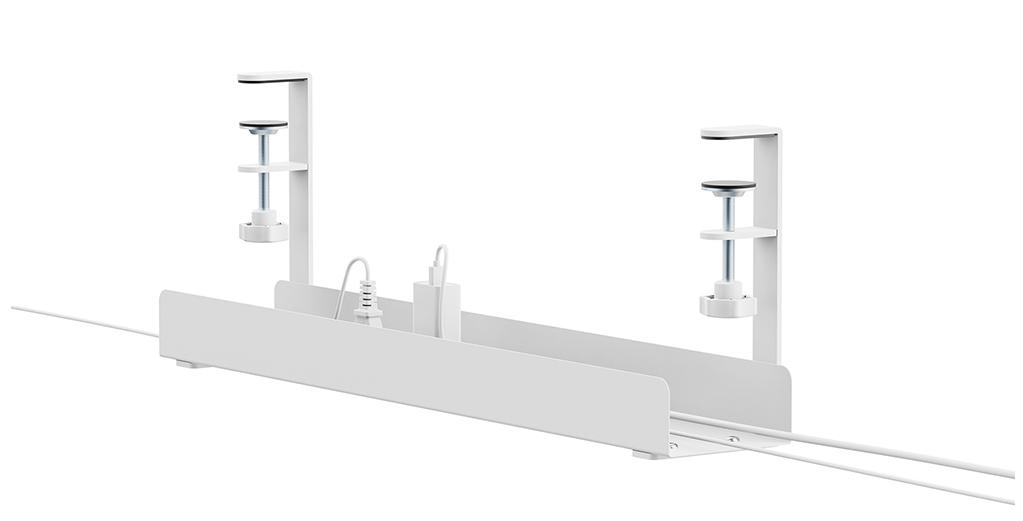 [ADS07-121WH] Neomounts Cable Management Tray max 5 kg. clamp-on design universalwhite