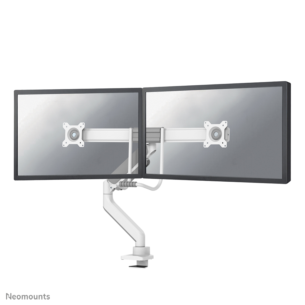 Neomounts NEXT Core Desk Mount 2 screens (Topfix clamp/grommet)