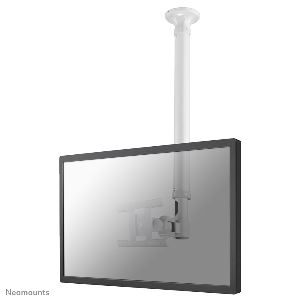 Neomounts Neomounts FPMA-C100WHITE Monitor/TV-beugel plafond 10-30" - h 79-129 cm