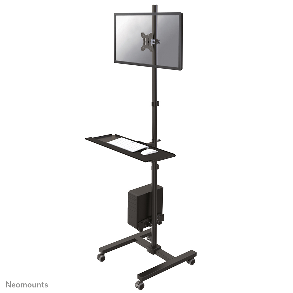 Neomounts Mobile Workplace Floor Stand (monitor keyboard/mouse & PC)