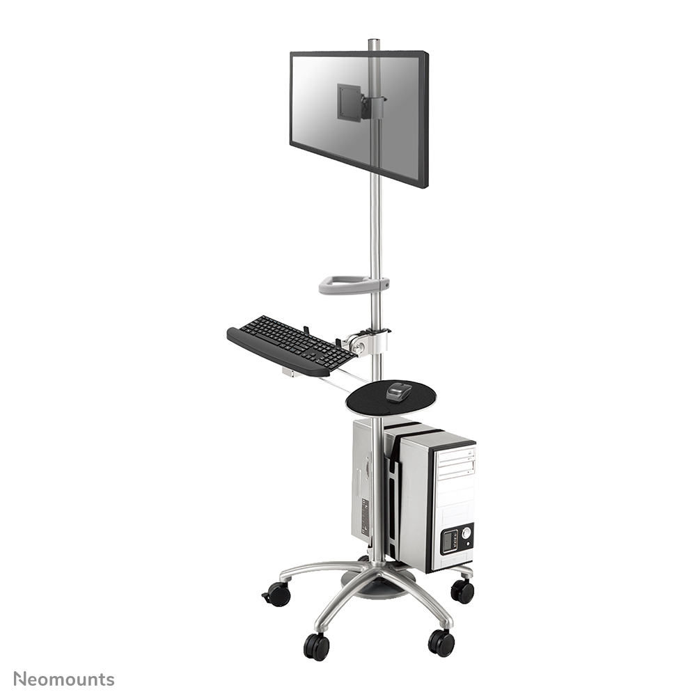 Neomounts Mobile Workplace Floor Stand (monitor keyboard/mouse & PC)