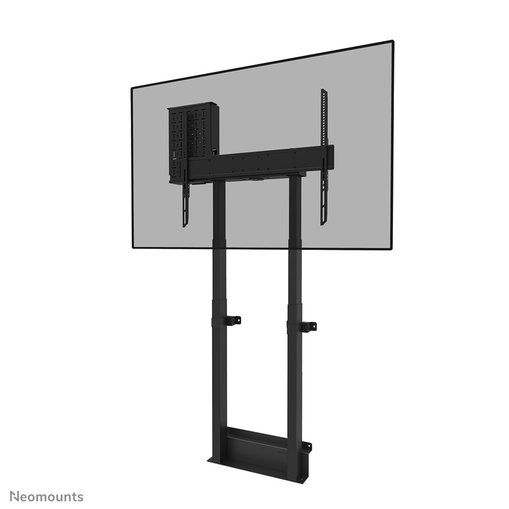 Neomounts MOVE Lift Motorised Wall Stand incl. storage box 10 cm. Wheels VESA 100x100 up to 800x600