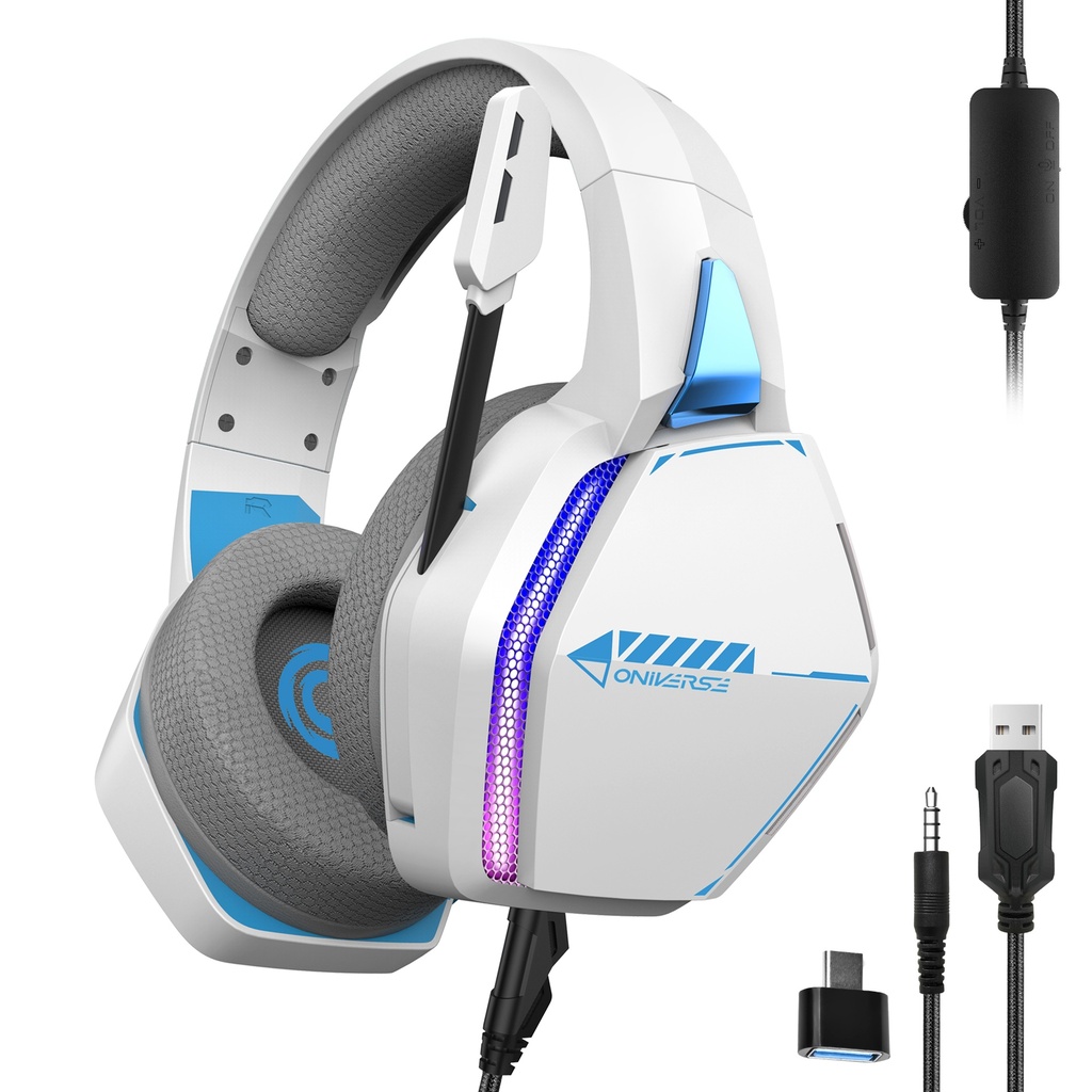[ONIHSNEB-MLT-ARCWH] Oniverse Oniverse Nebula Headset Bedraad Hoofdband Gamen USB Type-A Wit
