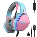 Oniverse Oniverse Nebula Headset Bedraad Hoofdband Gamen USB Type-A Cyaan, Roze