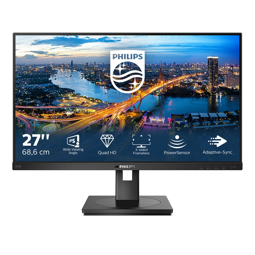 [275B1/00] Philips Philips B Line 275B1/00 computer monitor 68,6 cm (27") 2560 x 1440 Pixels 2K Ultra HD LCD Zwart