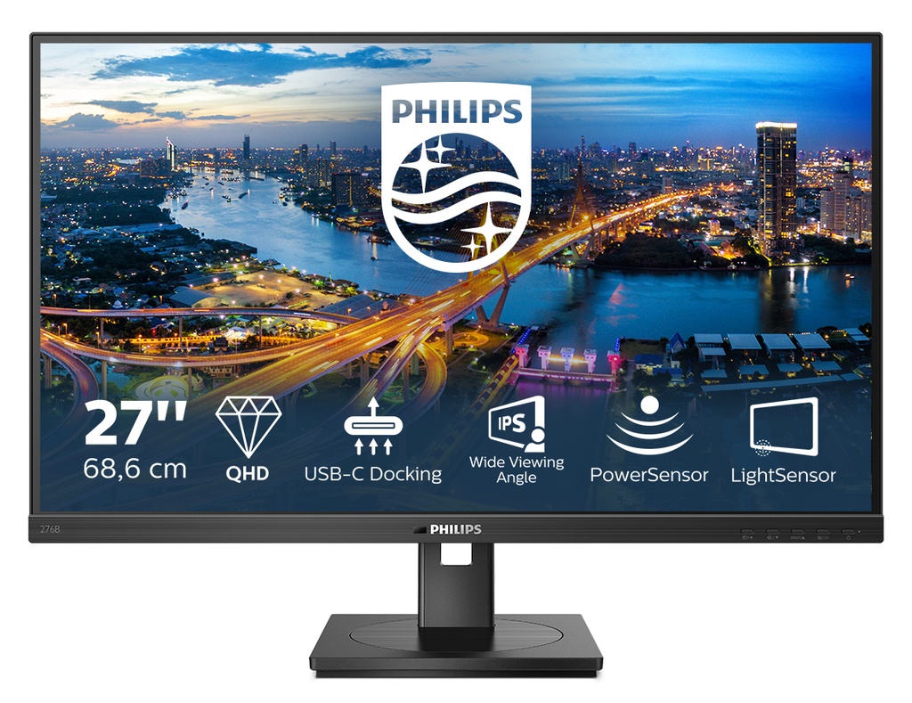 [276B1/00] Philips Philips 276B1/00 computer monitor 68,6 cm (27") 2560 x 1440 Pixels Full HD LED Zwart