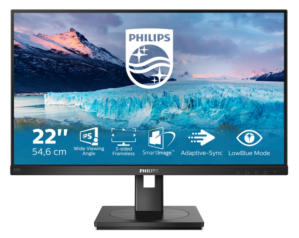 [222S1AE/00] Philips Philips S Line 222S1AE/00 computer monitor 54,6 cm (21.5") 1920 x 1080 Pixels Full HD LCD Zwart