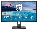 Philips Philips S Line 222S1AE/00 computer monitor 54,6 cm (21.5") 1920 x 1080 Pixels Full HD LCD Zwart