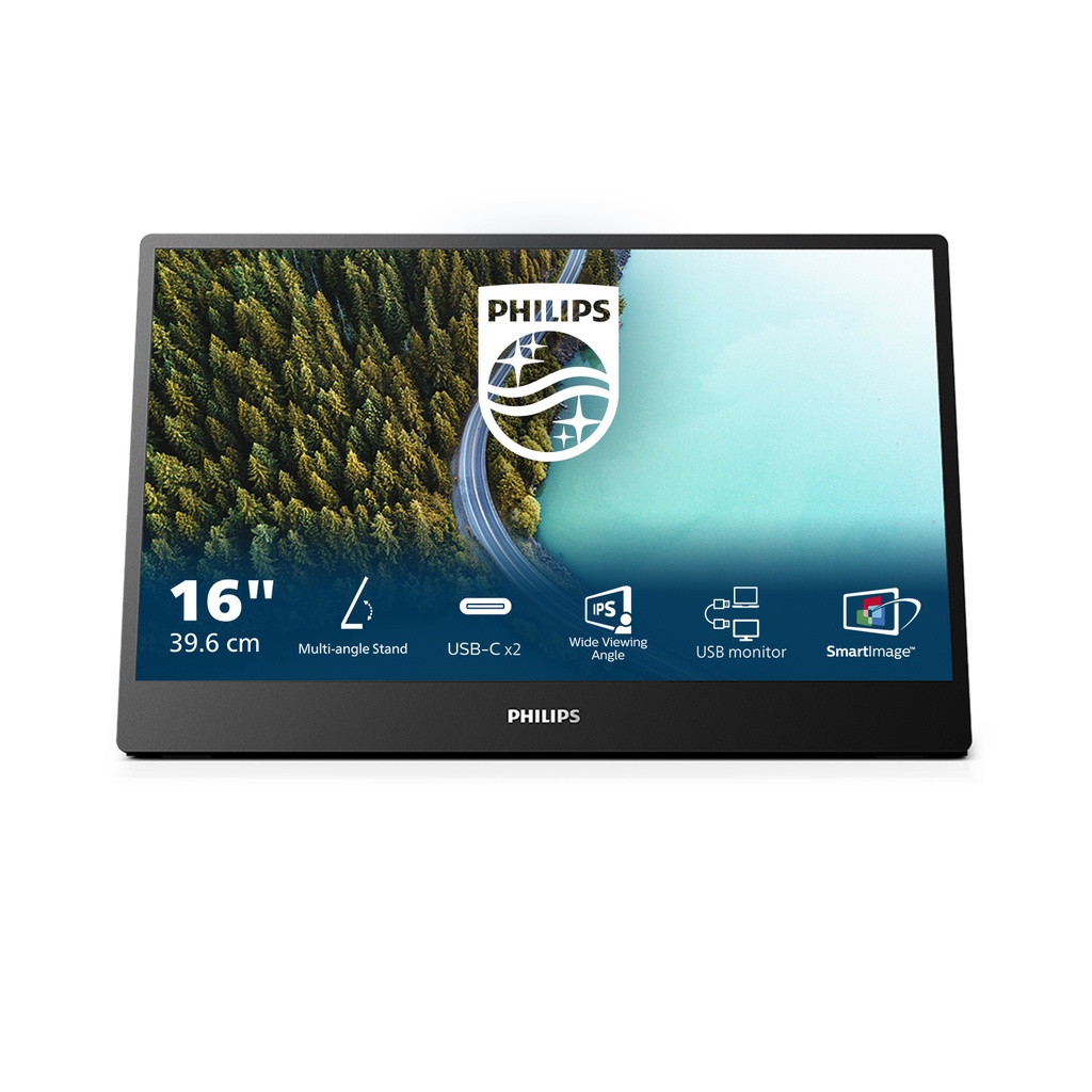 [16B1P3302D/00] Philips Philips 3000 series 16B1P3302D/00 computer monitor 39,6 cm (15.6") 1920 x 1080 Pixels Full HD LED Zwart