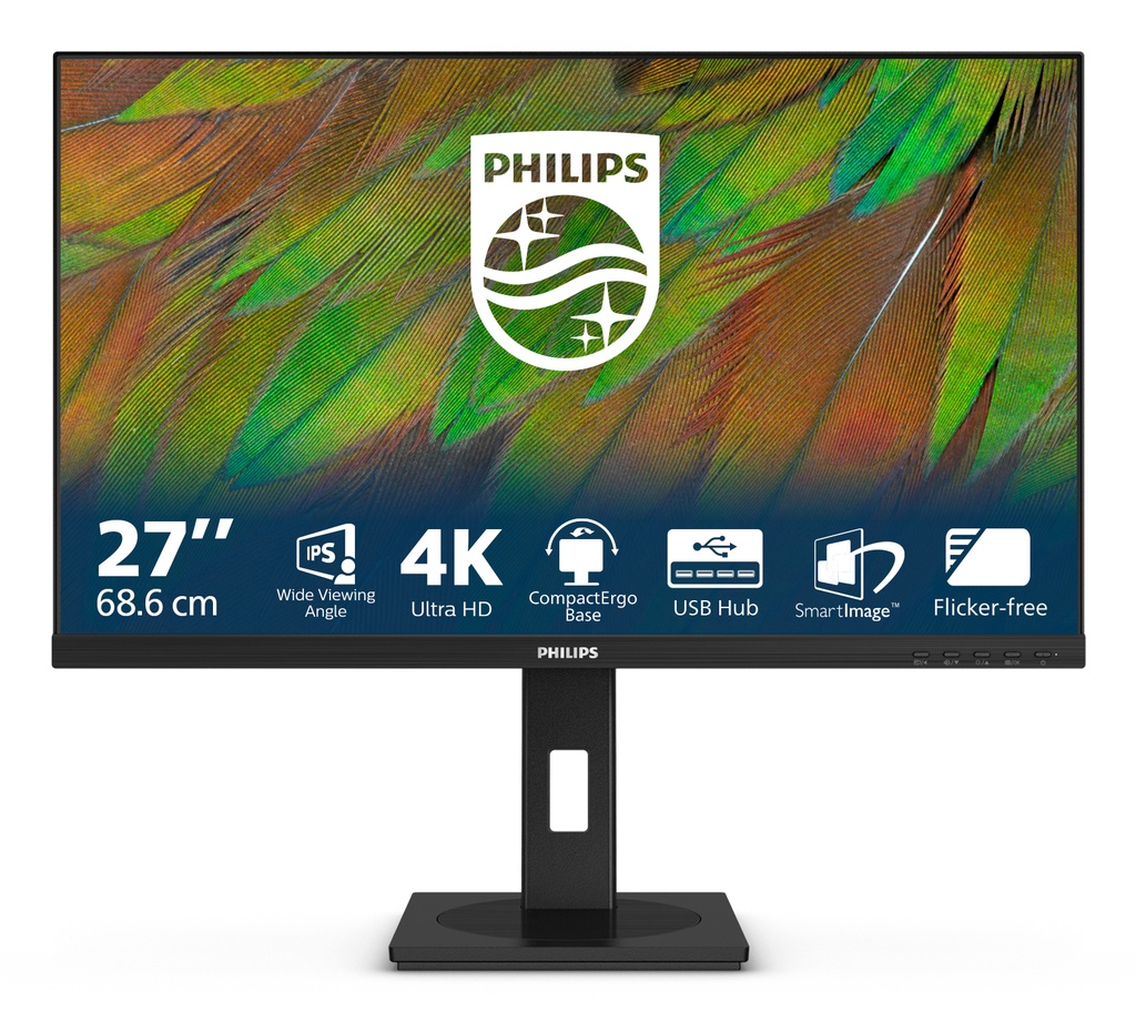 [27B1N3800/00] Philips Philips 3000 series 27B1N3800/00 computer monitor 68,6 cm (27") 3840 x 2160 Pixels 4K Ultra HD LCD Zwart