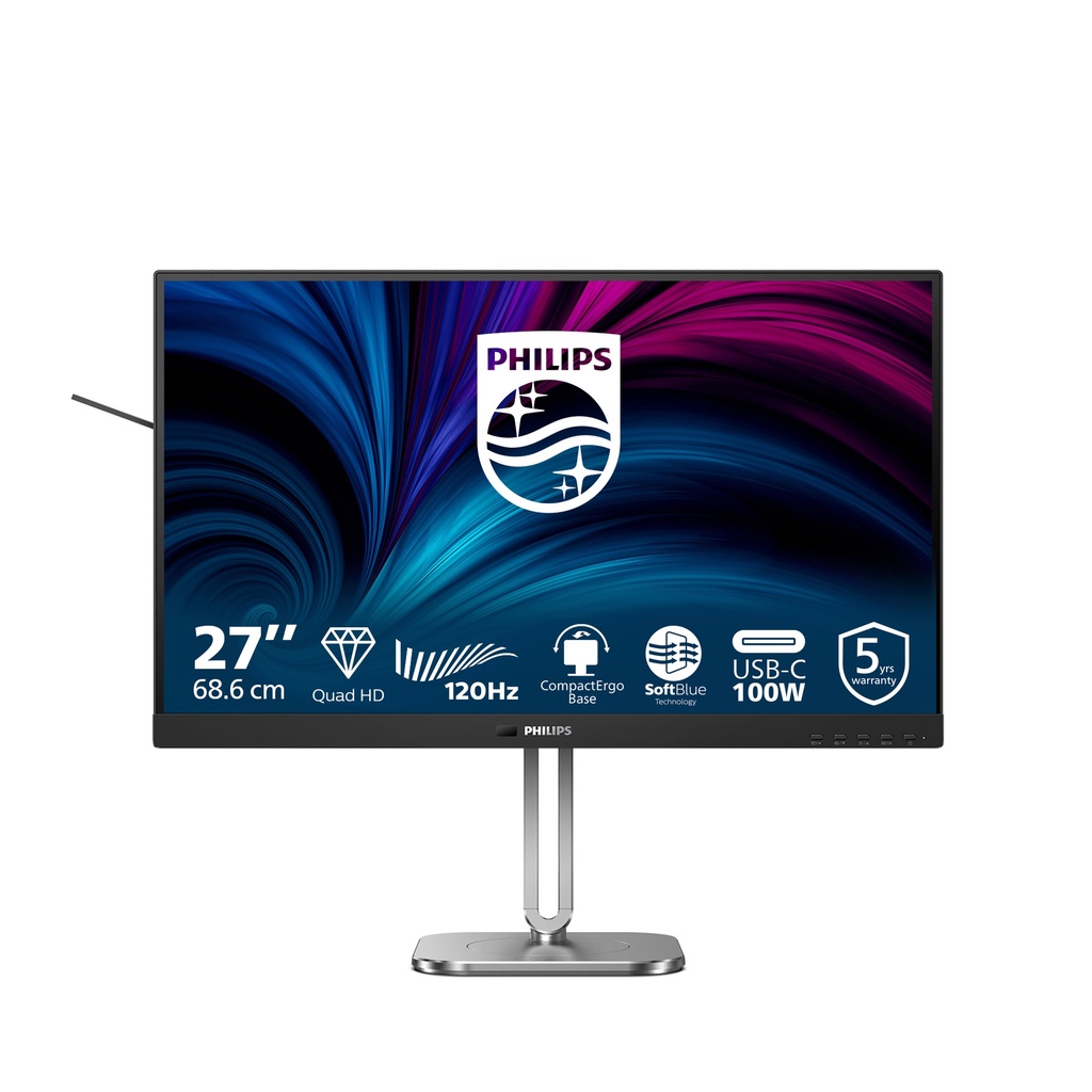 [27B2U4601/00] Philips Philips 27B2U4601/00 computer monitor 68,6 cm (27") 2560 x 1440 Pixels Quad HD LCD Grijs
