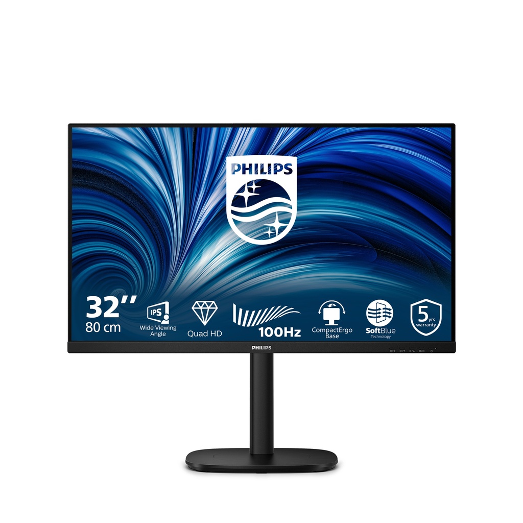 [32B2N3500/00] Philips Philips 3000 series 32B2N3500/00 computer monitor 80 cm (31.5") 2560 x 1440 Pixels Quad HD LCD Zwart