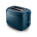 Toaster Malibu Blue Plastic 8 settings 2-slot bun warmer