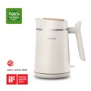 Kettle 1.7L Matt plastic white speckle biobased