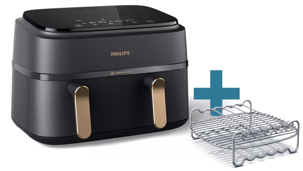 Philips Philips 3000 series NA352/04 Airfryer met twee manden uit de 3000-serie