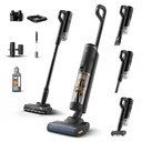 Vacuum cleaner 3-in-1: Vacuum & Mop + Vacuum + Handheld AquaSpin 2500 RPM Single Brush After-Clean & Storage Station Wall Mount Long Crevice Tool Combination To