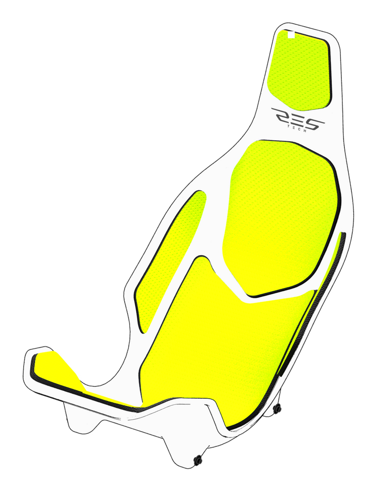 Res-Tech Res-Tech X1 CARBON SEAT - YELLOW FLUO
