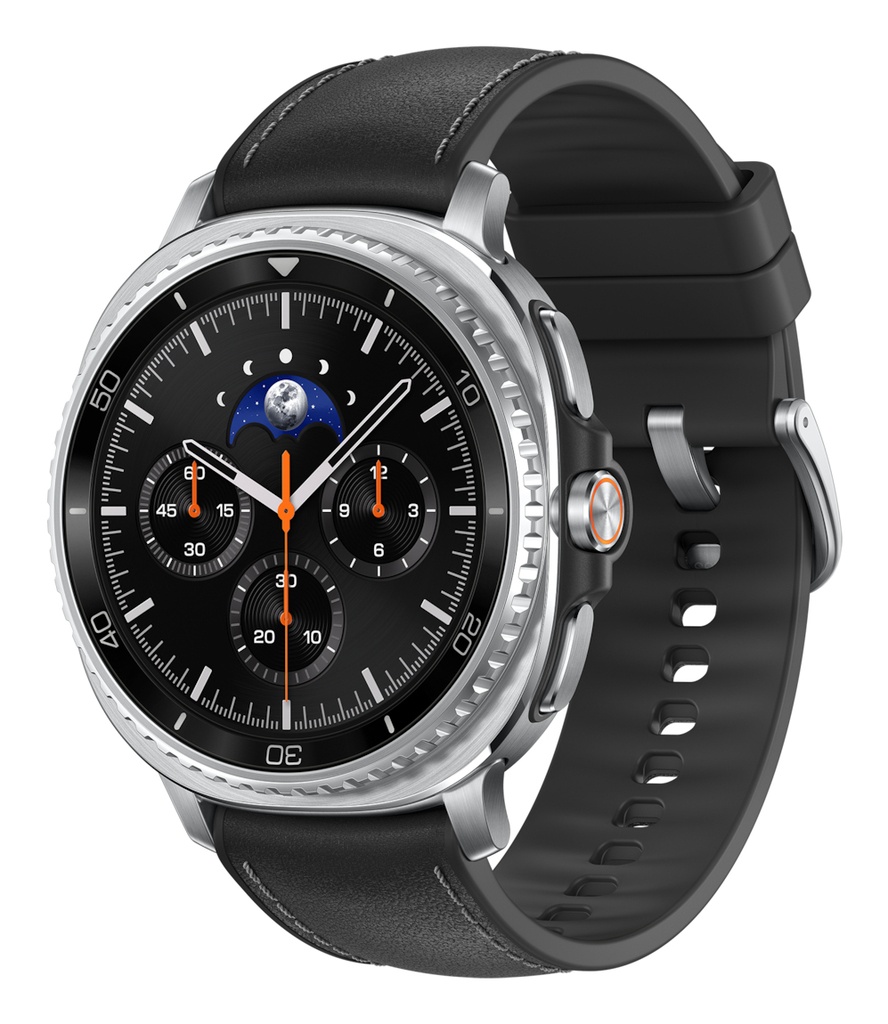 Samsung Samsung Galaxy Watch 8 Classic 3,3 cm (1.3") AMOLED 46 mm Digitaal 438 x 438 Pixels Touchscreen 4G Zilver Wifi GPS