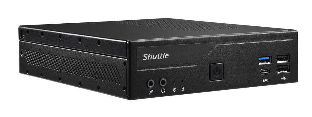 [DH610] Shuttle Shuttle Slim PC DH610 , S1700, 1x HDMI, 2x DP , 1x 2.5" , 2x M.2, 2x LAN (Intel 1G + 2.5G), 2x COM, 24/7 permanent gebruik, incl. VESA