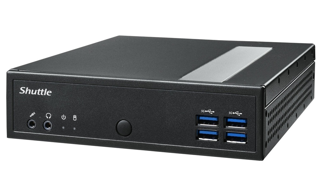 [DL30N] Shuttle Shuttle XPC slim Barebone DL30N, Intel N100, 1x DDR5, 2x LAN (2x 2.5Gbit), 2xCOM,1xHDMI,1xDP, 1x VGA, ventilatorloos , 24/7 permanent gebruik