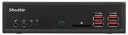 Shuttle Shuttle XPC slim Barebone DH32U, Intel Pentium Gold 7505, 4x HDMI 2.0b 2x LAN, 2x COM, incl. VESA, , 24/7 permanent gebruik