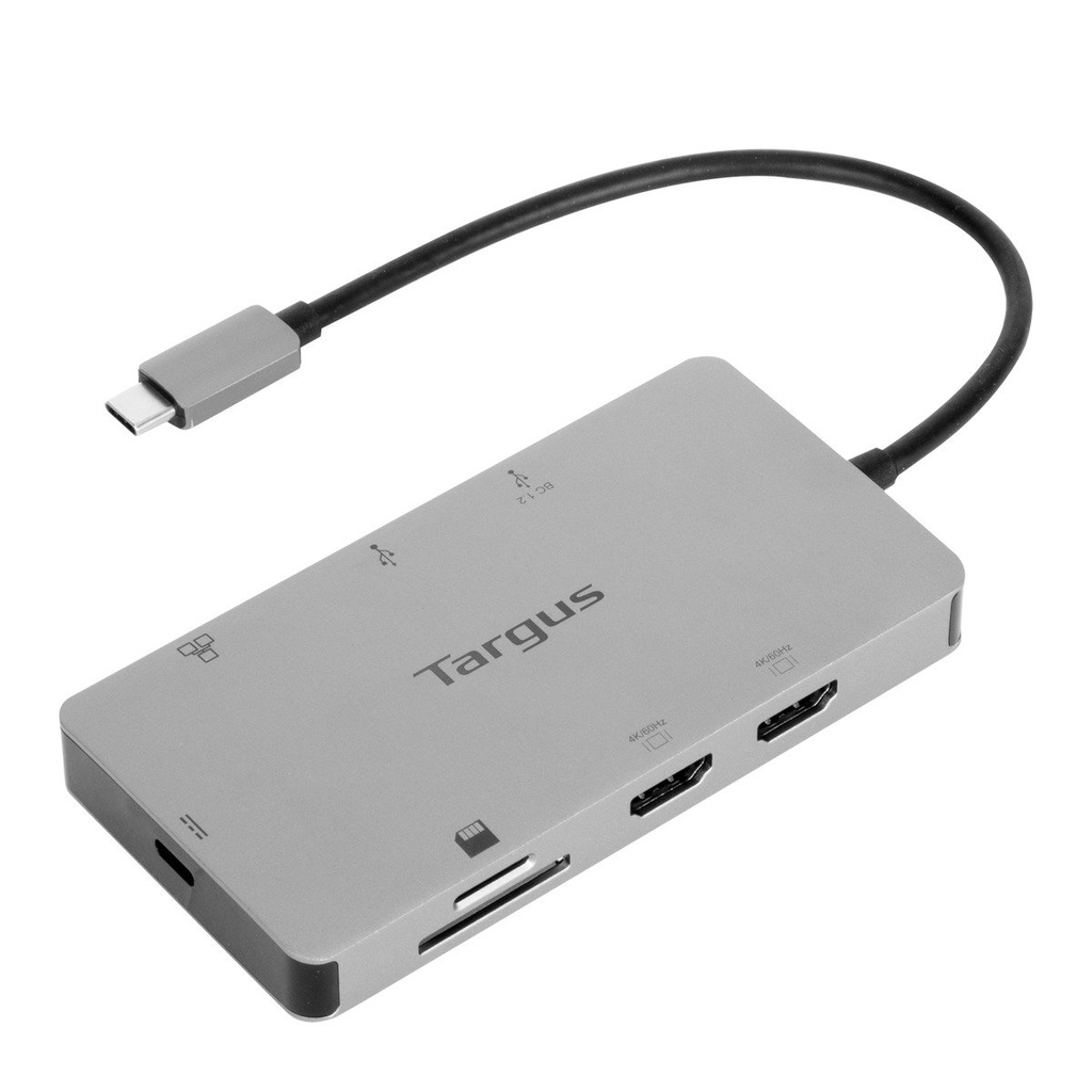 [DOCK423EU] Targus Targus DOCK423EU laptop dock & poortreplicator Bedraad USB 3.2 Gen 1 (3.1 Gen 1) Type-C Zilver